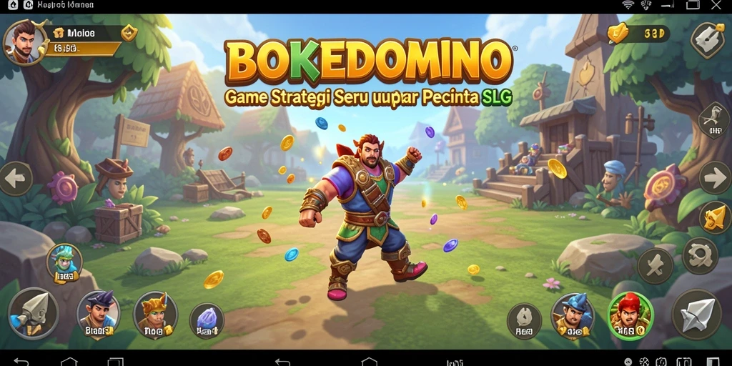 Screenshot gameplay <strong>BOKEDOMINO</strong> yang menunjukkan aksi pertempuran dan strategi.