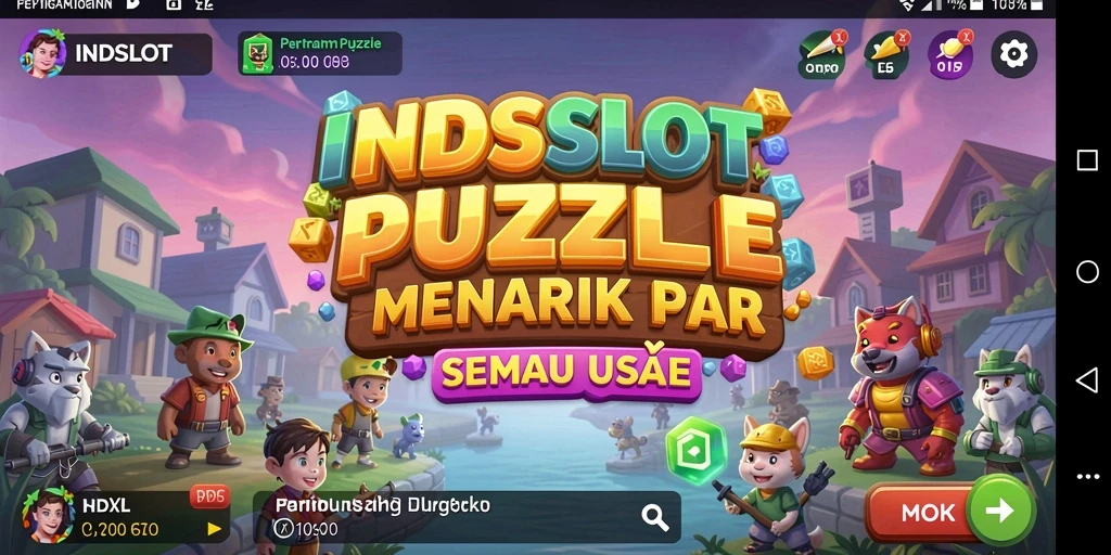 Tampilan gameplay menarik dari INDSLOT dengan berbagai puzzle menantang.