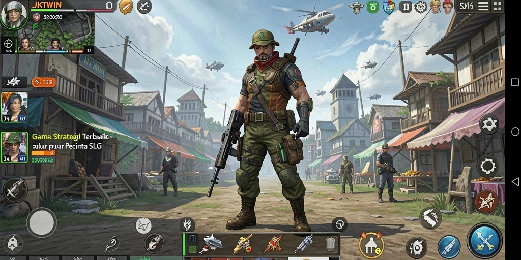Tampilan gameplay JKTWIN yang seru dan strategis.