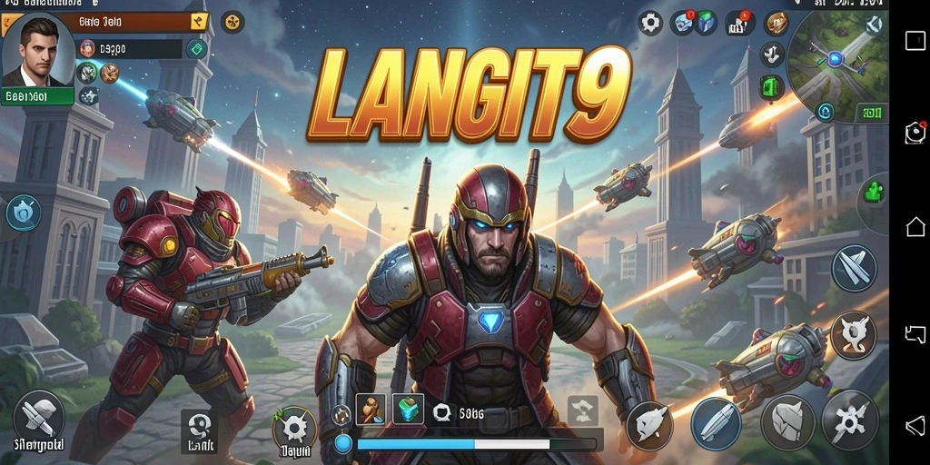 Tangkapan layar utama menunjukkan aksi strategis di LANGIT99.