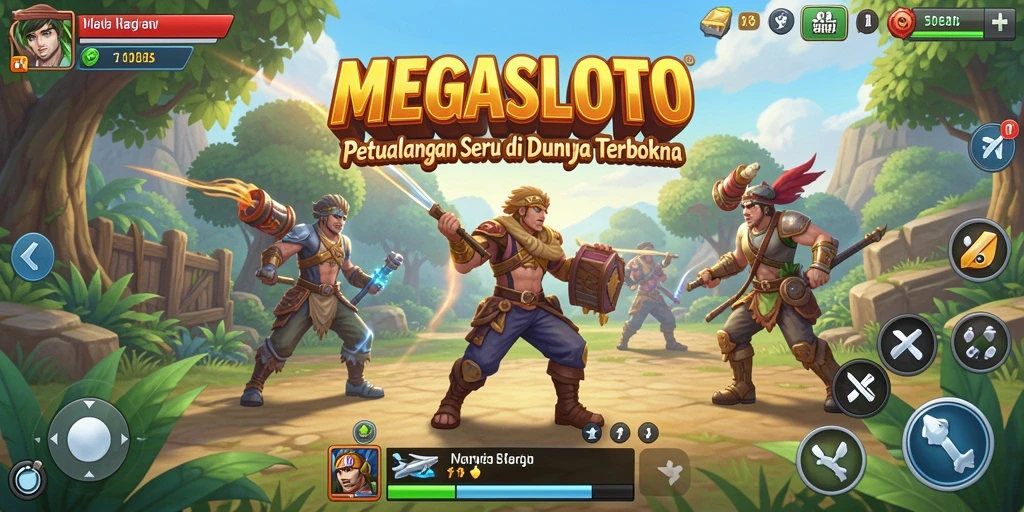 Screenshot gameplay Open World MEGASLOTO yang menarik.