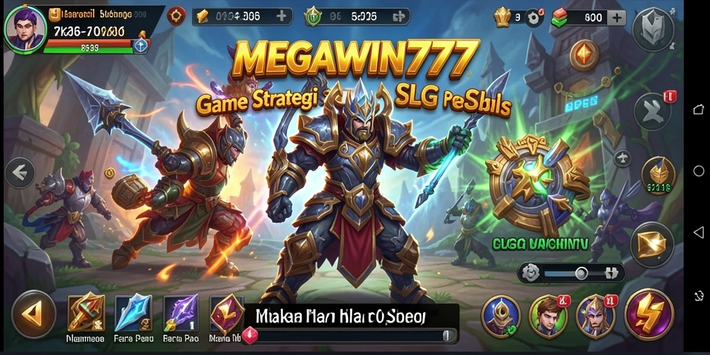 Tampilan gameplay <strong>MEGAWIN777</strong> yang menakjubkan dan strategi mendalam.