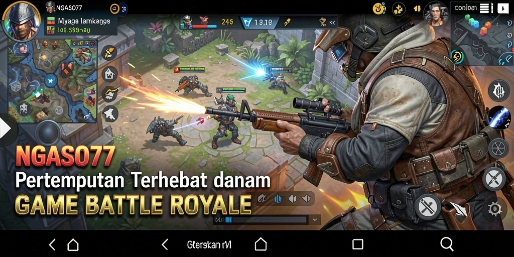 Tampilan gameplay <strong>NGASO77</strong> yang intens dan seru saat pertarungan berlangsung.