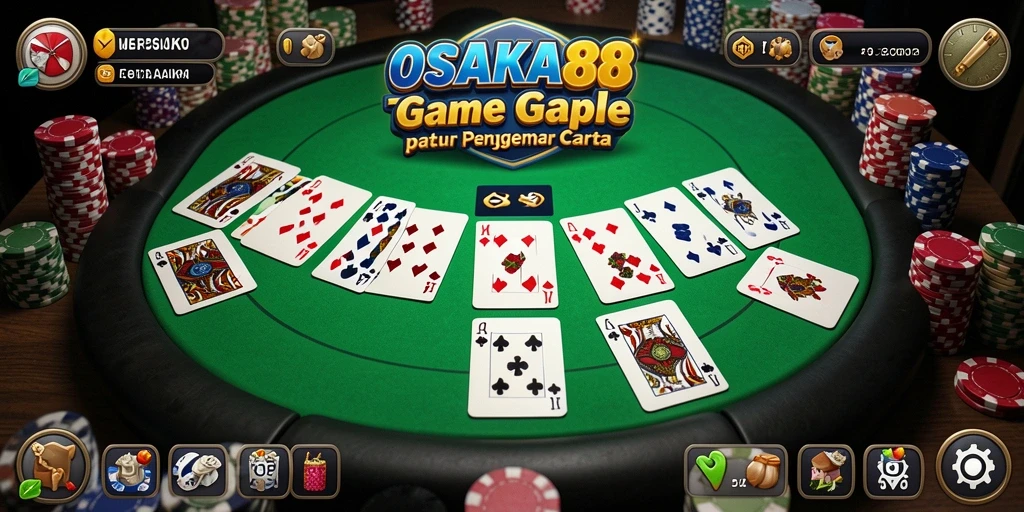 Tampilan gameplay Gaple yang menarik dan interaktif di OSAKA88.