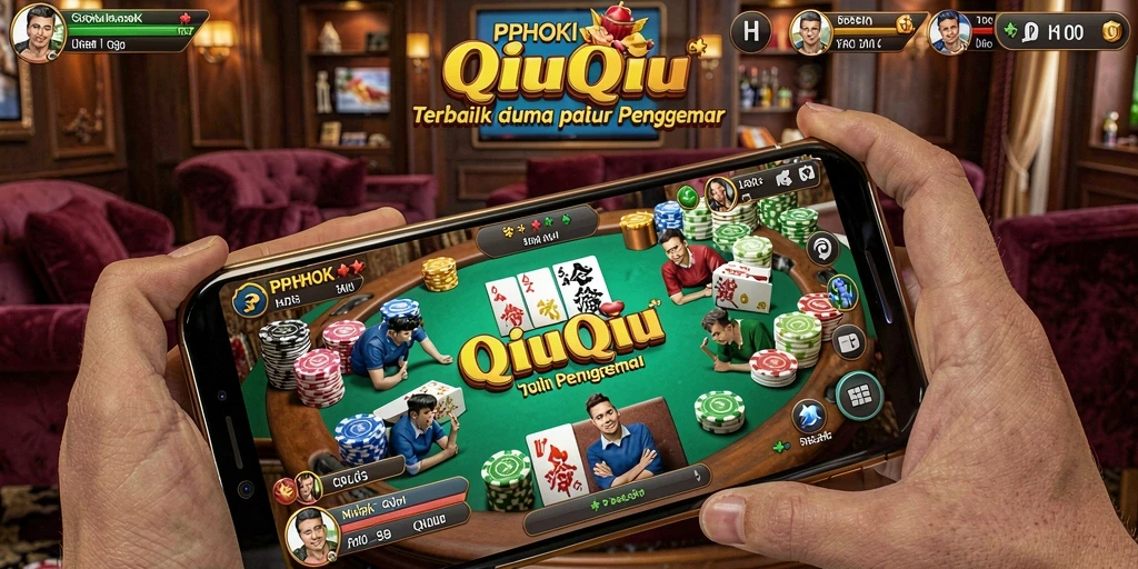 Tampilan gameplay seru PPHOKI dalam QiuQiu.