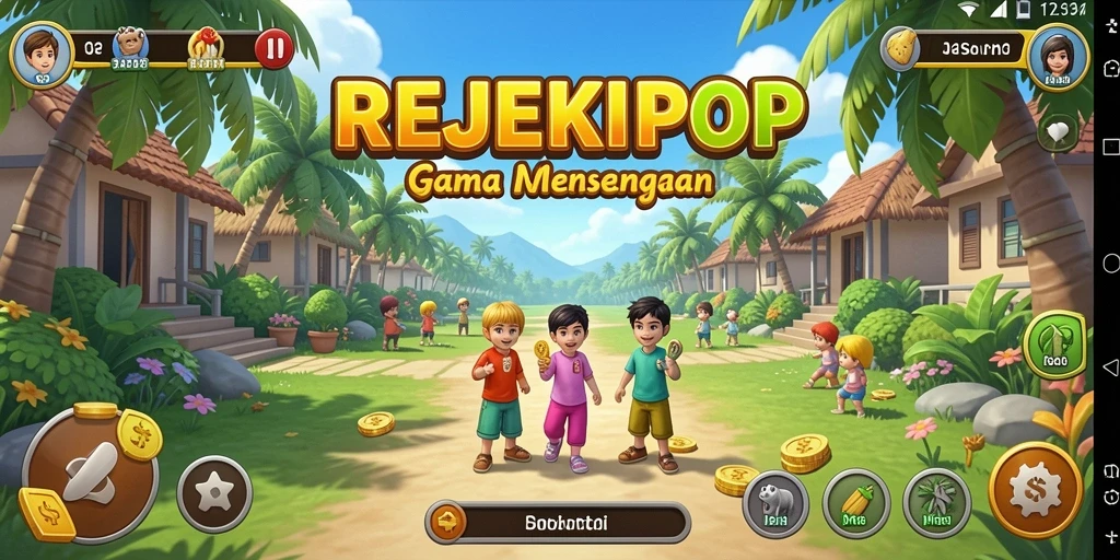 Tampilan gameplay seru dan menyenangkan dari REJEKIPOP.