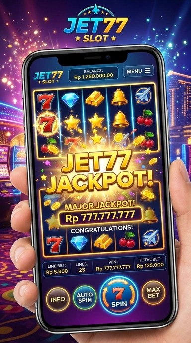 Tampilan antarmuka jet77 yang ramah pengguna.